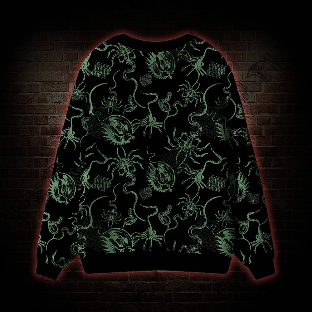 Alien Delivery Guy Cardigan Sweater