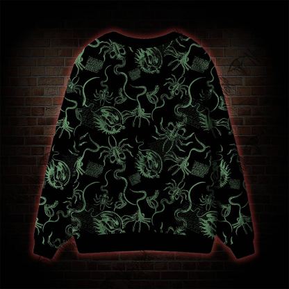 Alien Delivery Guy Cardigan Sweater