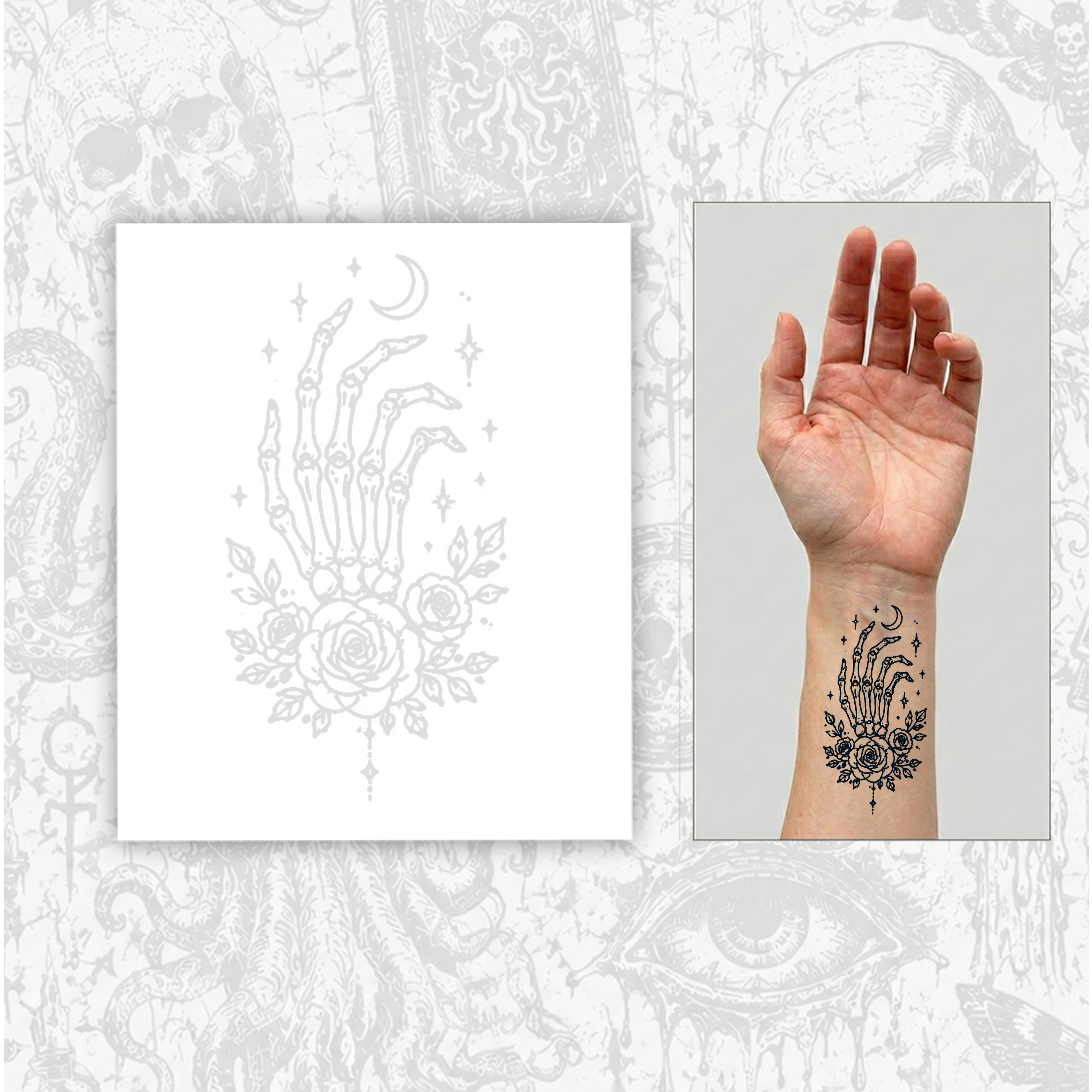 Deadly Romance Temporary Tattoo