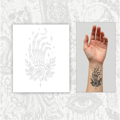 Deadly Romance Temporary Tattoo