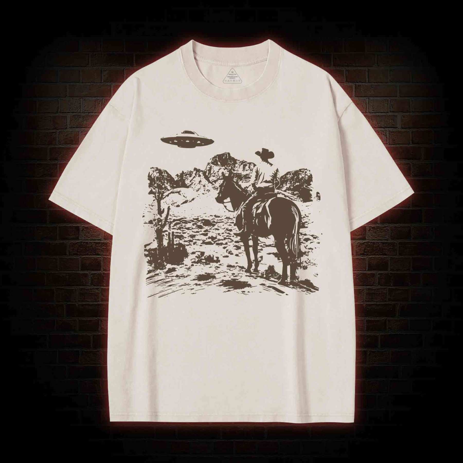 UFO Cowboy Washed T-shirt