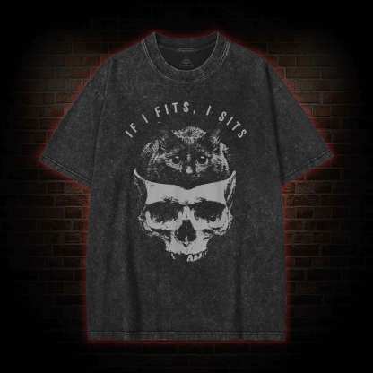 If I Fits I Sits Washed T-shirt