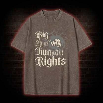 Vintage Big Fan of Human Rights Washed T-shirt