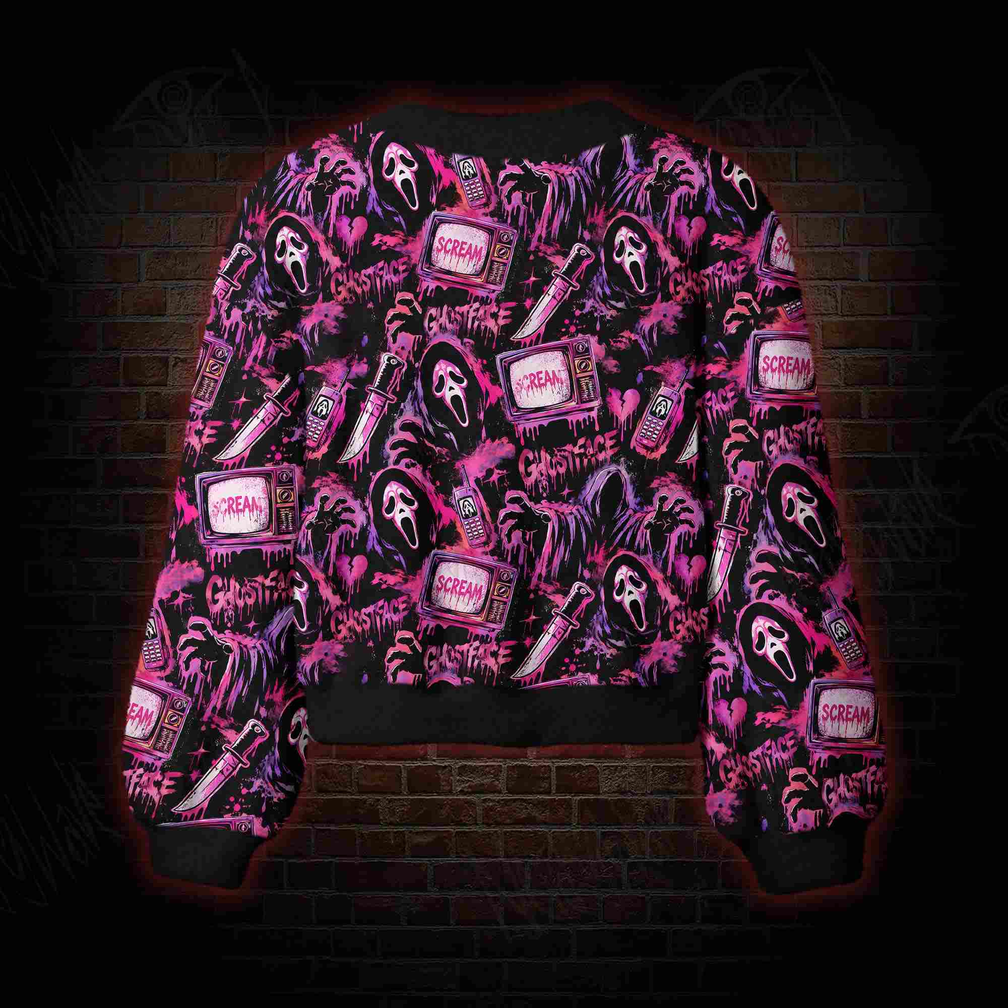 Neon Scream Women's Cardigan Sweater