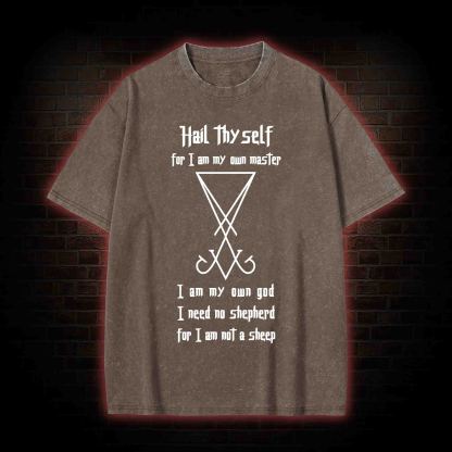 Sigil of Lucifer Washed T-shirt