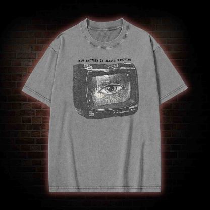 Big Brother is Always Watching Washed T-shirt