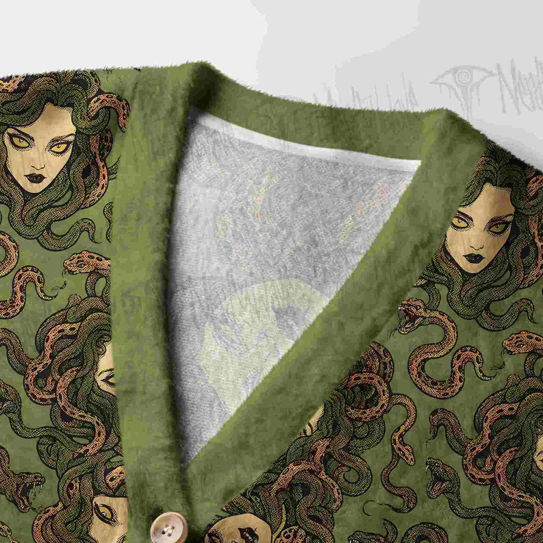 Medusa Serpent Women's Cardigan Sweater