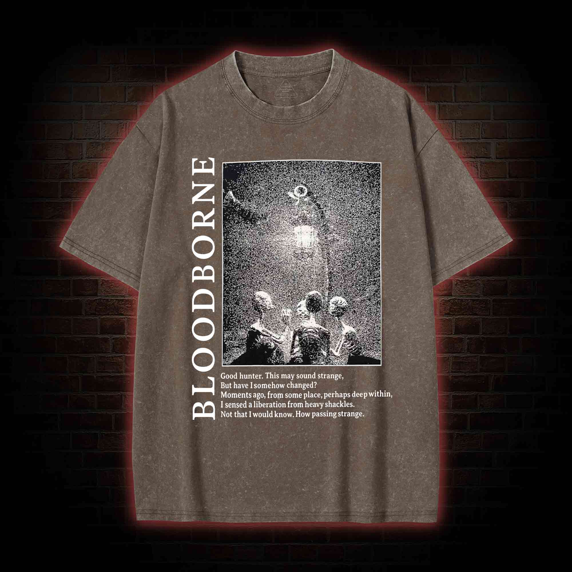 Hunter and Lamp Messengers Washed T-shirt