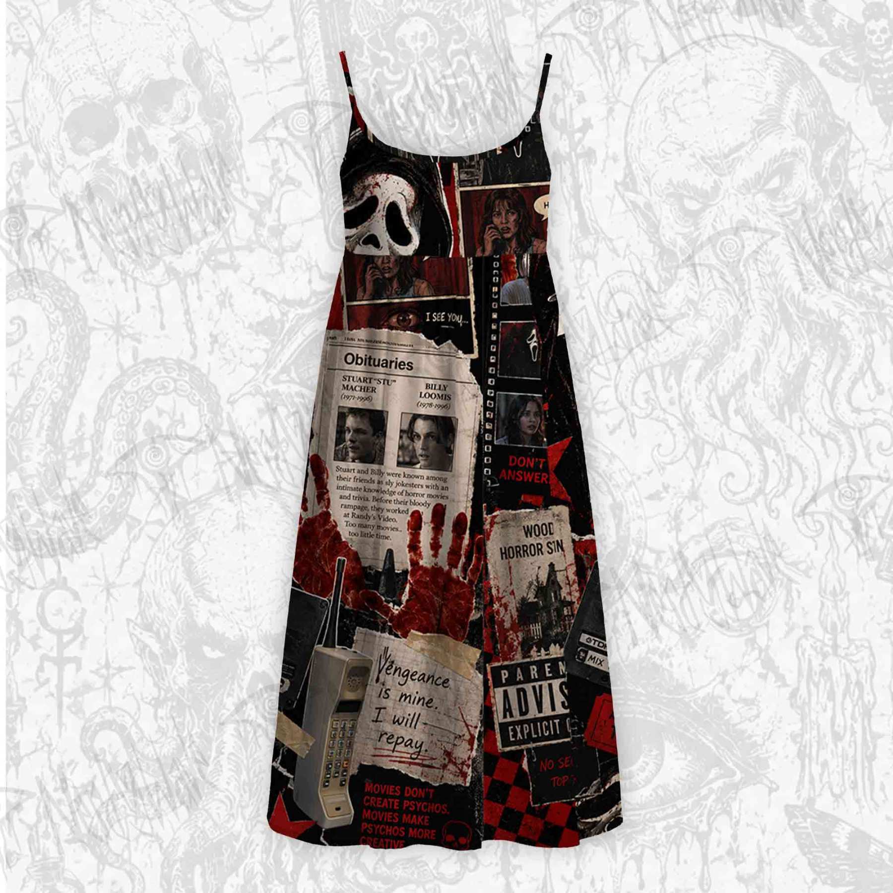 Don't Answer Strap Midi Sundress