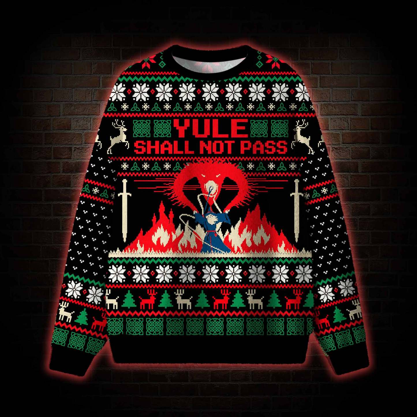 Yule Shall Not Pass Ugly Sweatshirts