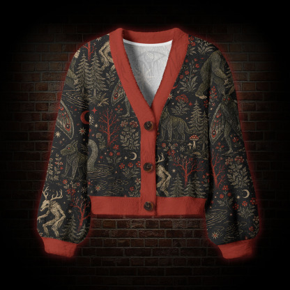 Creatures of the Night Women's Cardigan Sweater