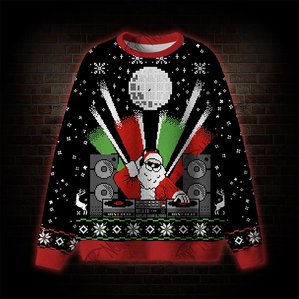 Dj Santa Club Ugly Sweatshirts
