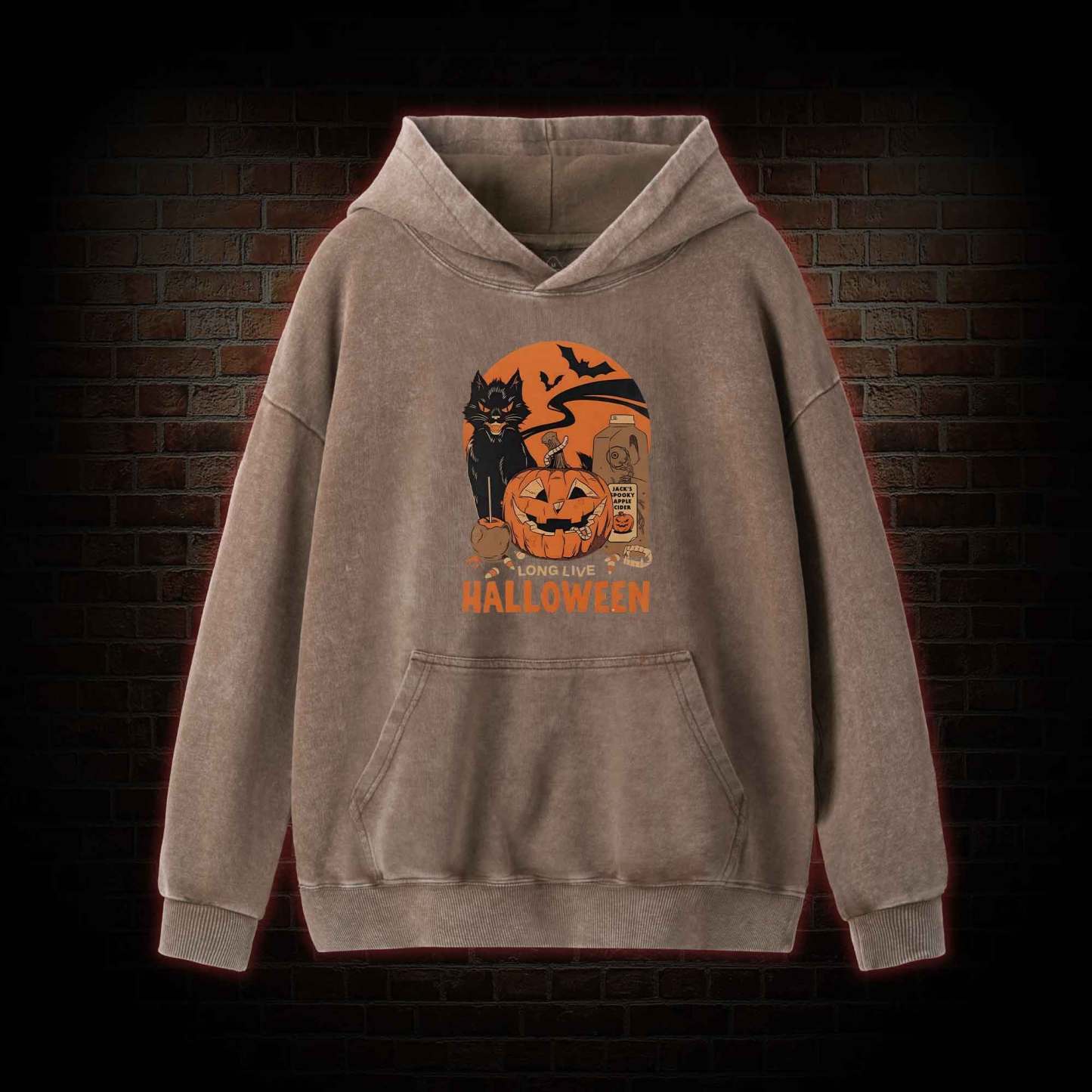 Long Live Halloween Washed Hoodie