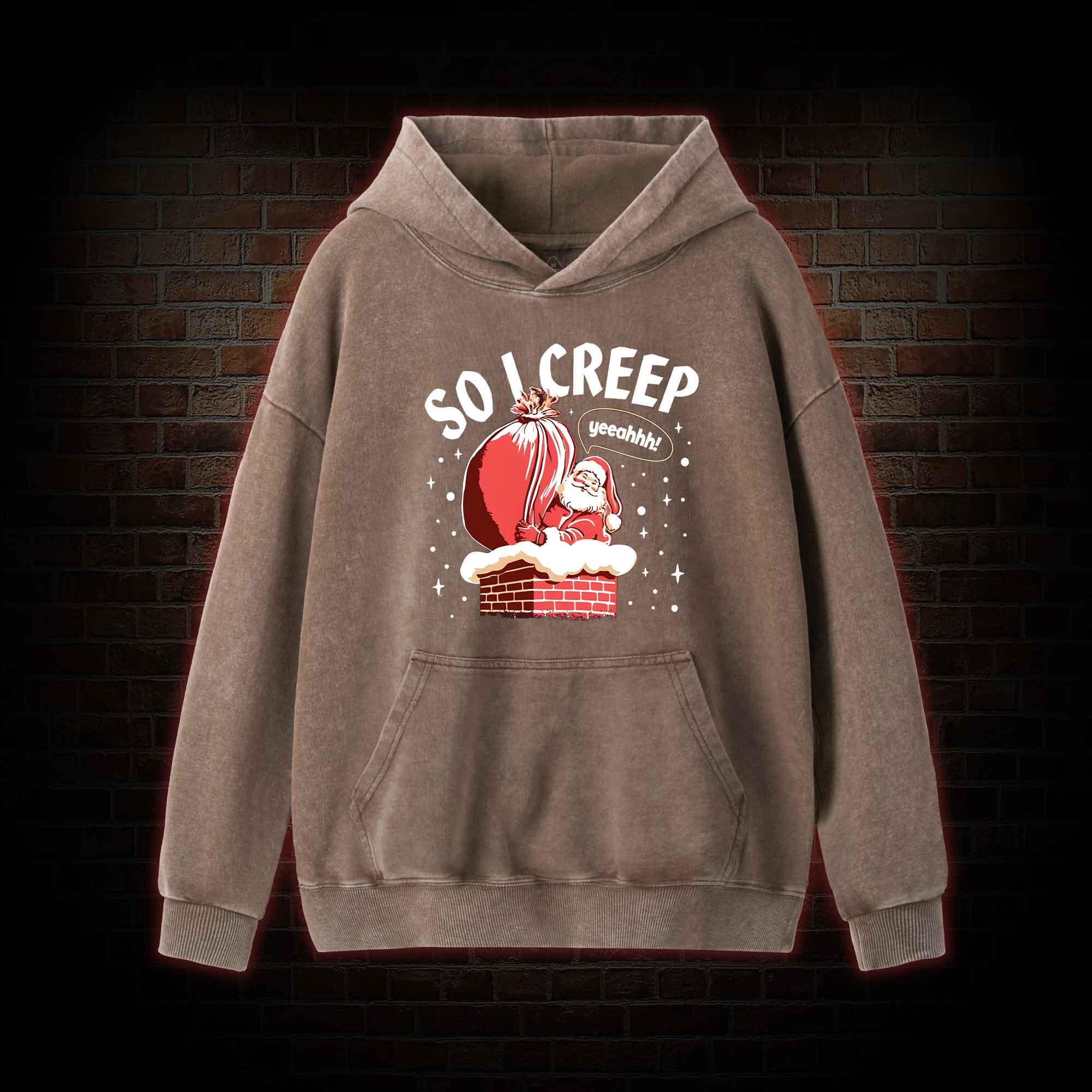 So I Creep Washed Hoodie
