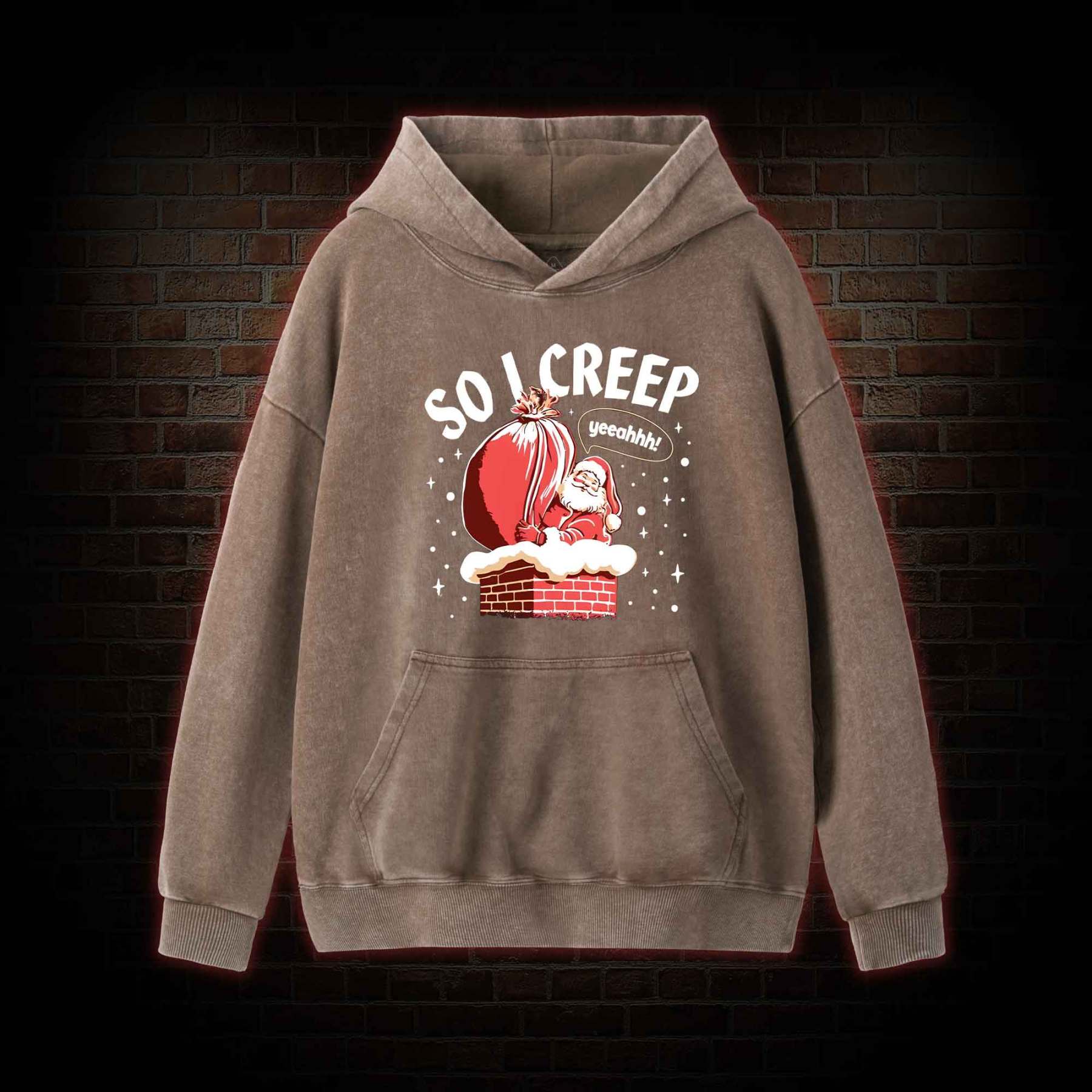 So I Creep Washed Hoodie