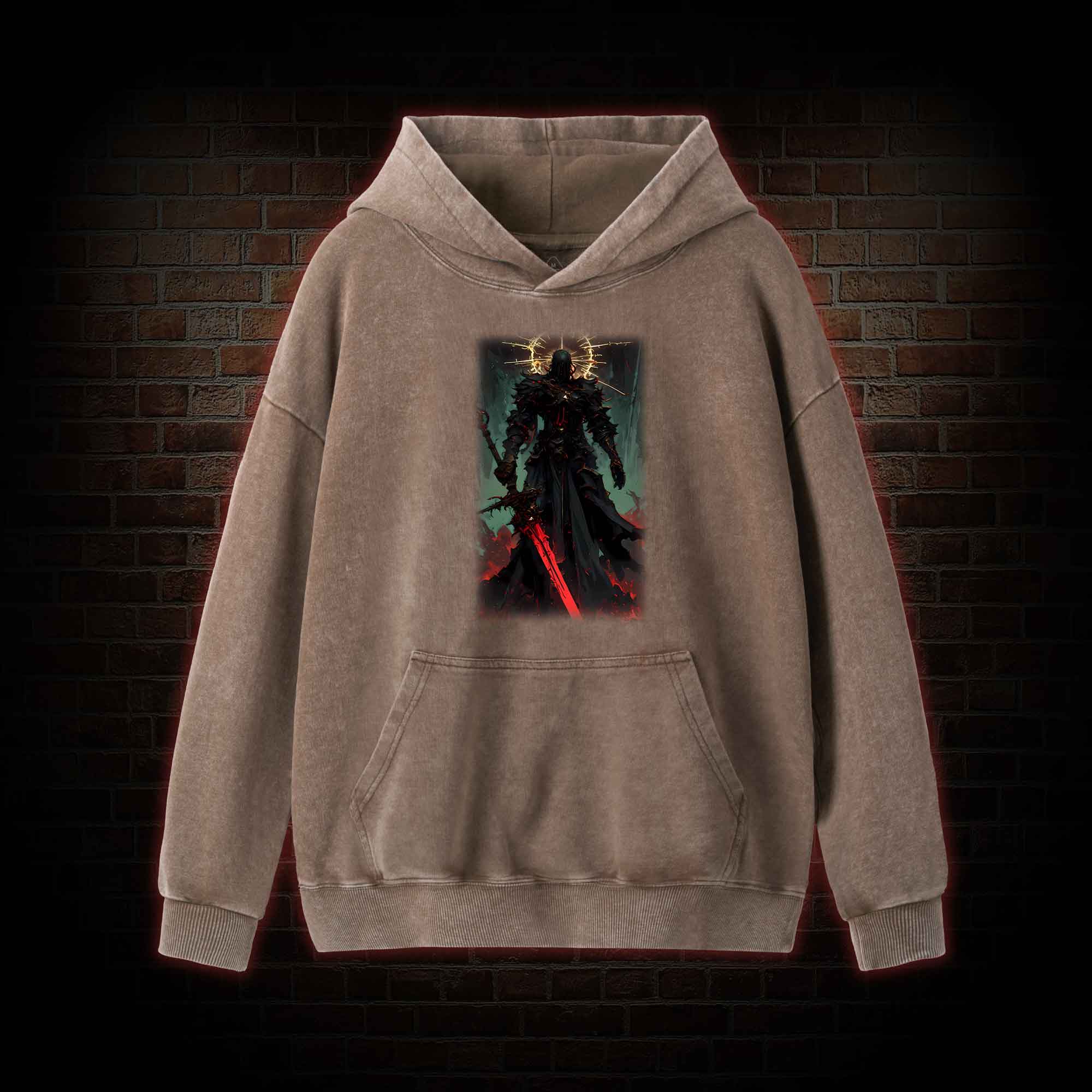Dark Knight With Light Washed Hoodie