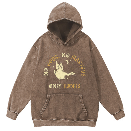 No Gods No Masters Washed Hoodie