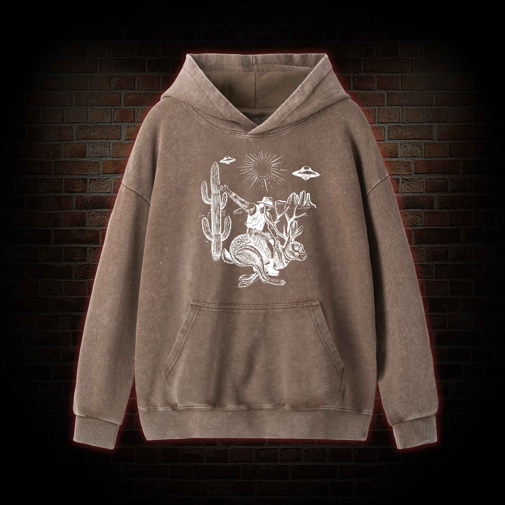 Jackalope Washed Hoodie
