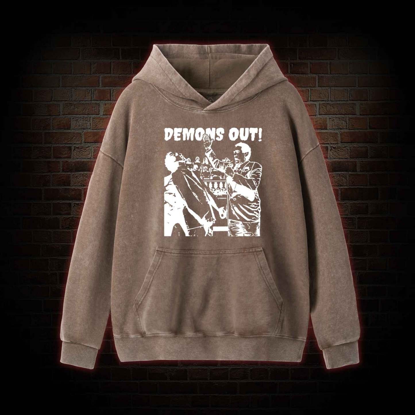 Demons Out! Washed Hoodie