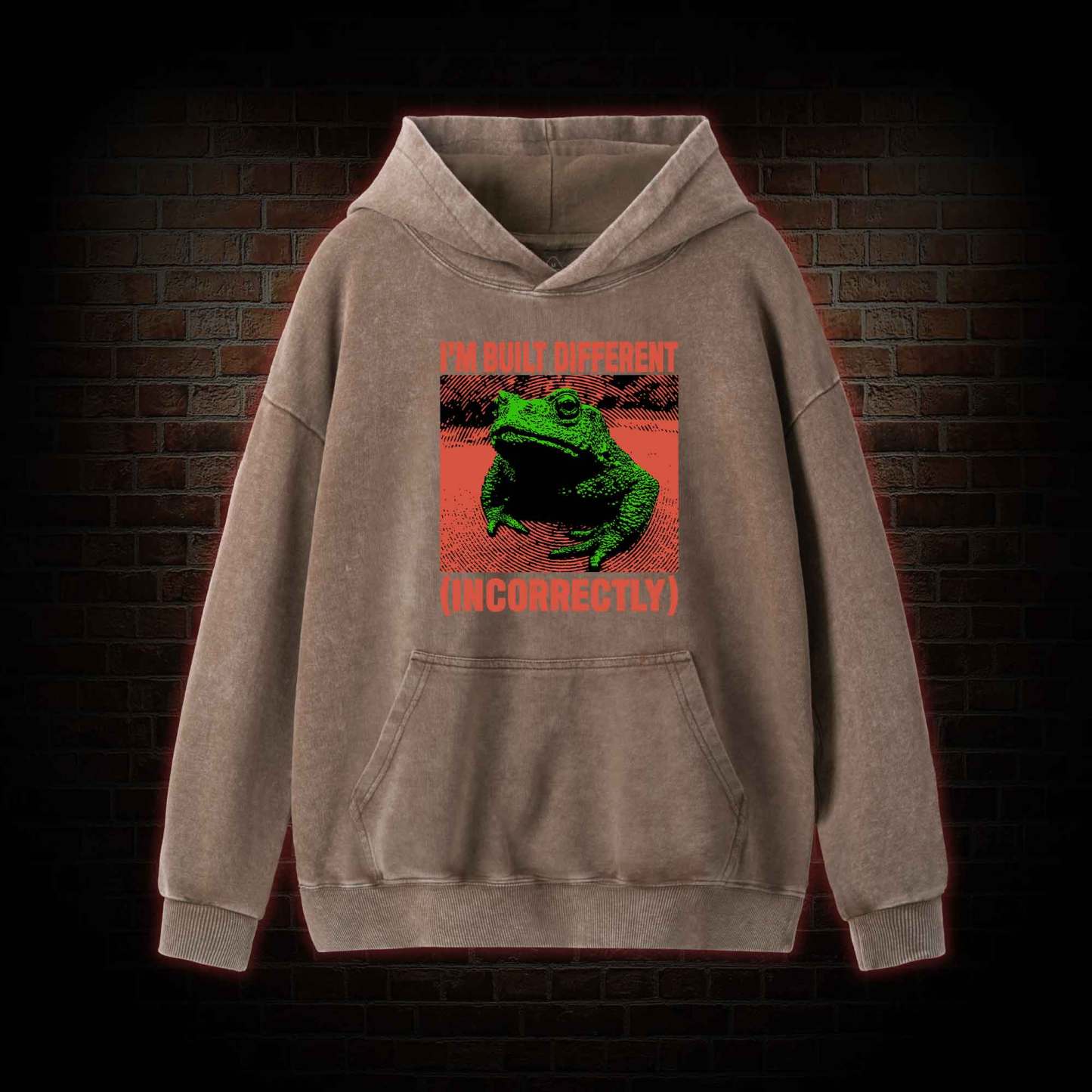 I’m Built Different Washed Hoodie