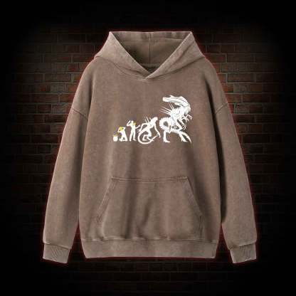 Alien Evolution Washed Hoodie