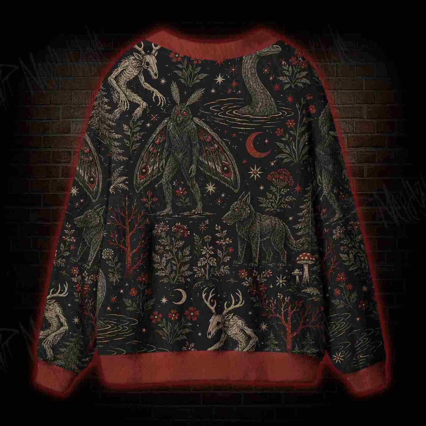 Creatures of the Night Cardigan Sweater