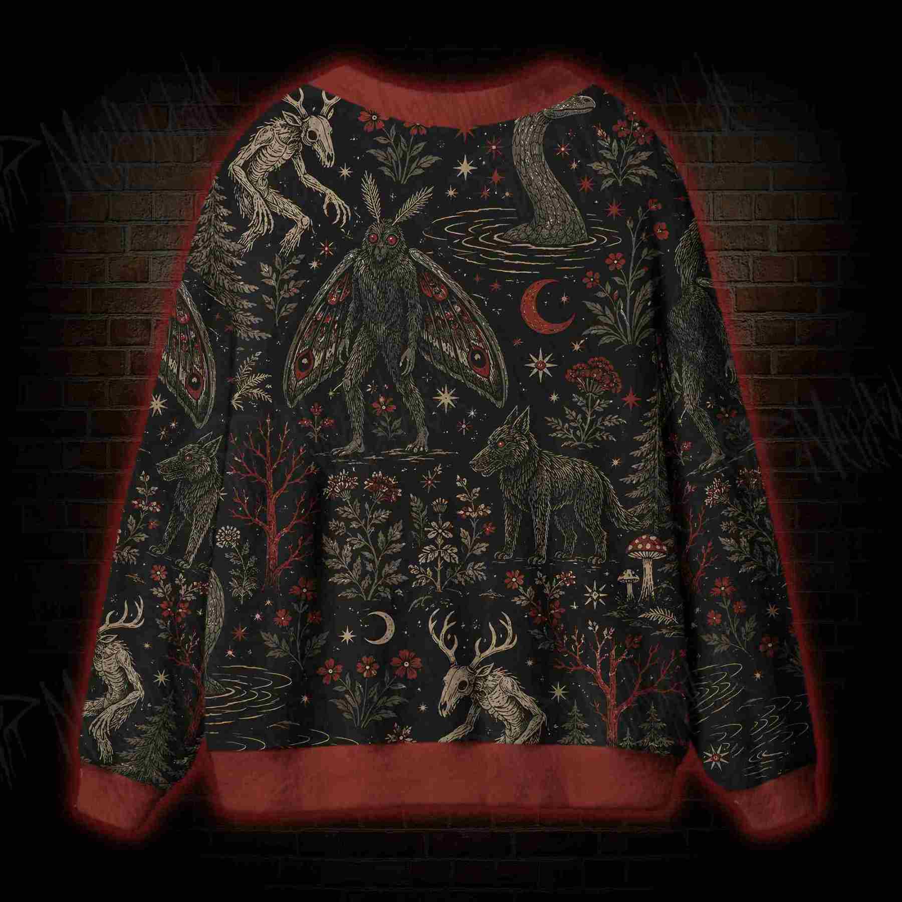 Creatures of the Night Cardigan Sweater