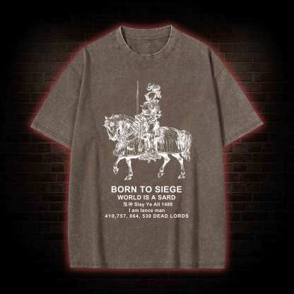Born To Siege Washed T-shirt