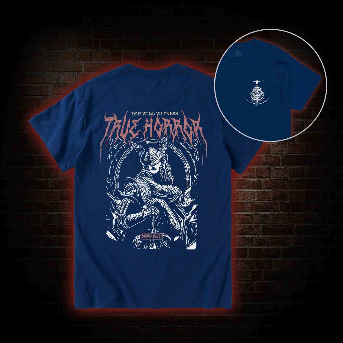 True Horror Back Print T-Shirt