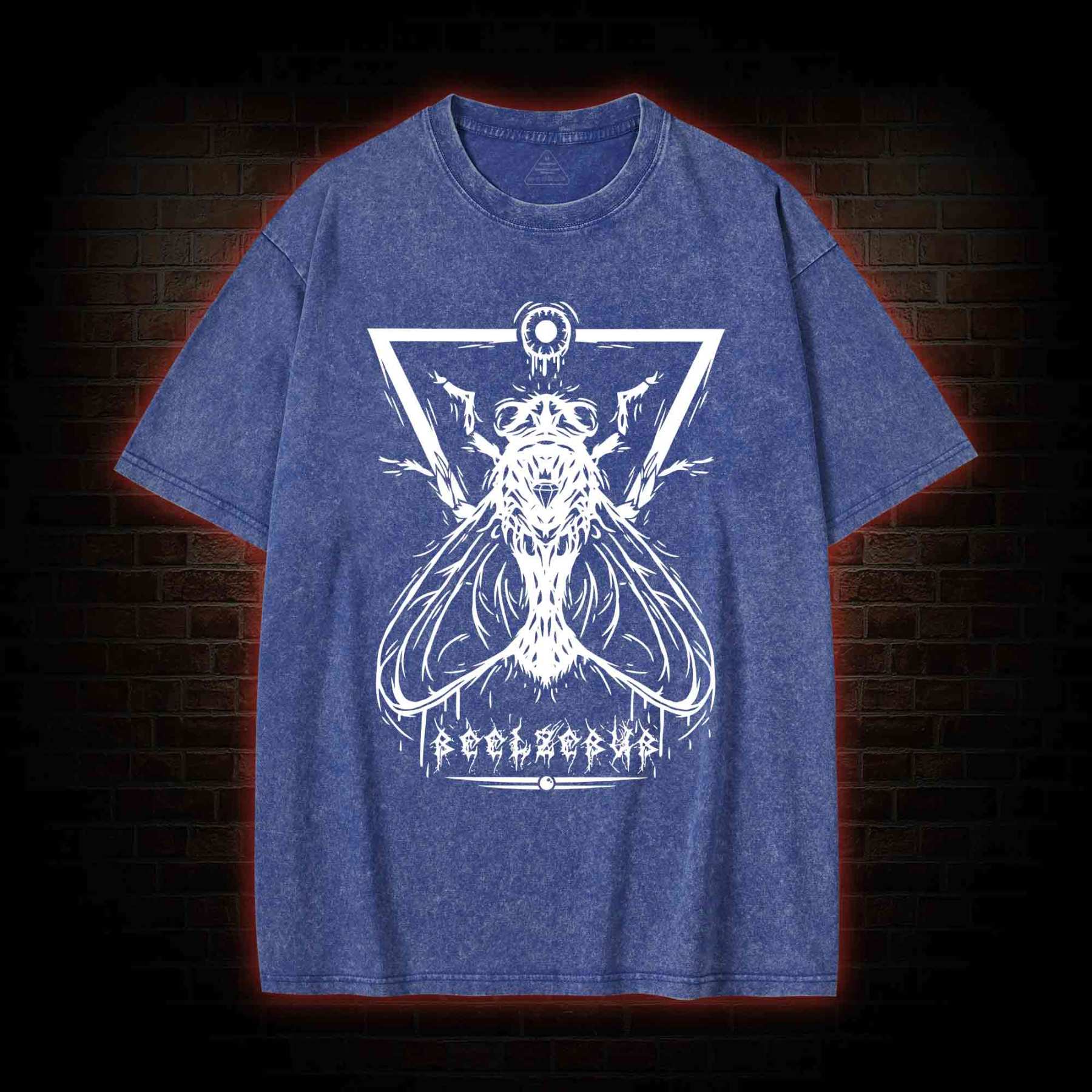 Beelzebub Fly Lord Washed T-shirt