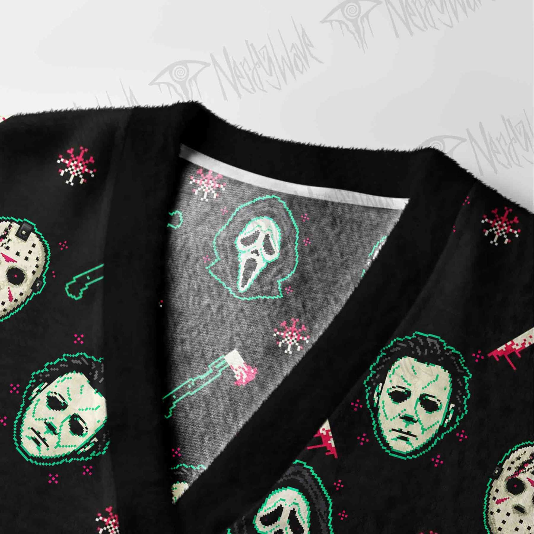Slasher Icons Cardigan Sweater