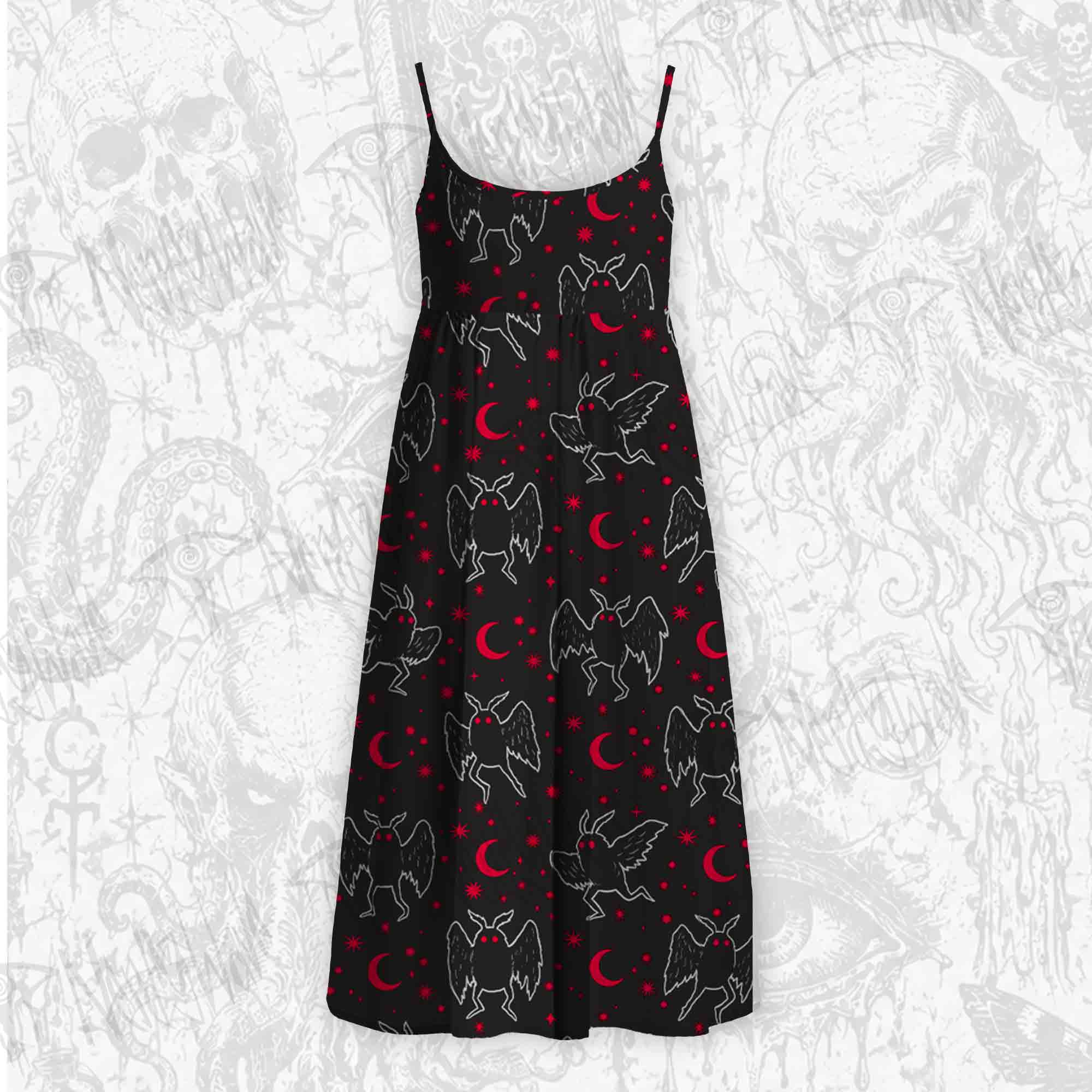 Mothman Night Strap Midi Sundress
