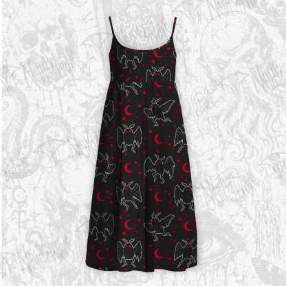 Mothman Night Strap Midi Sundress