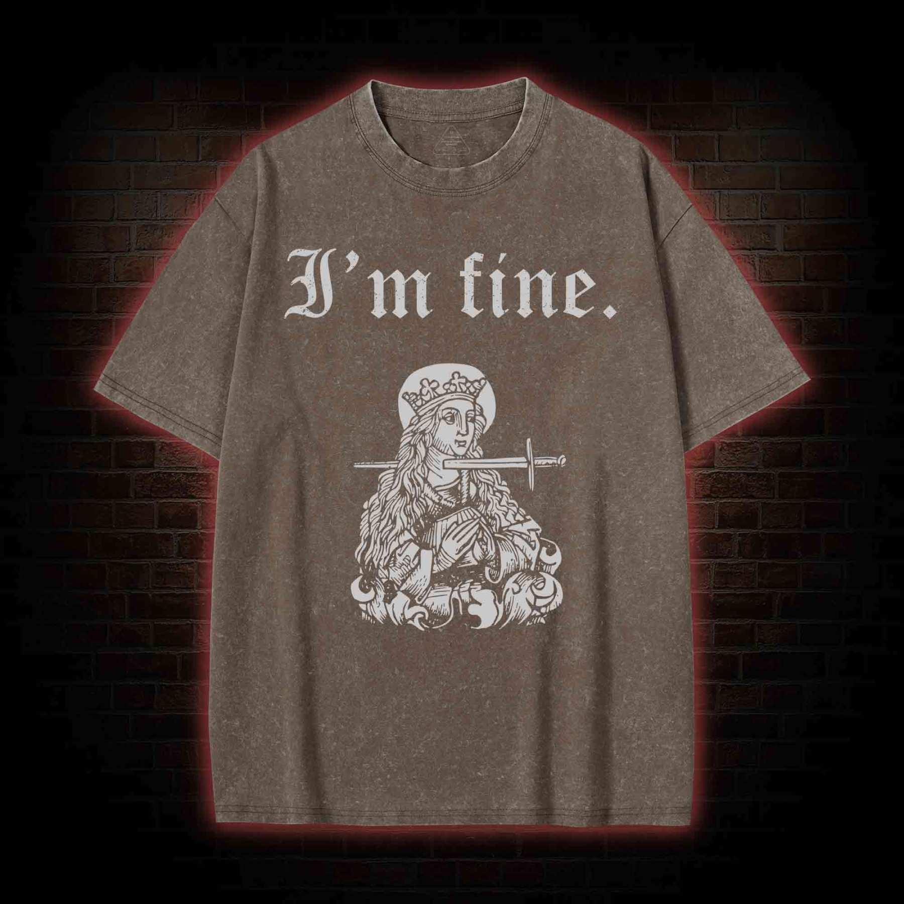 I'm Fine Washed T-shirt