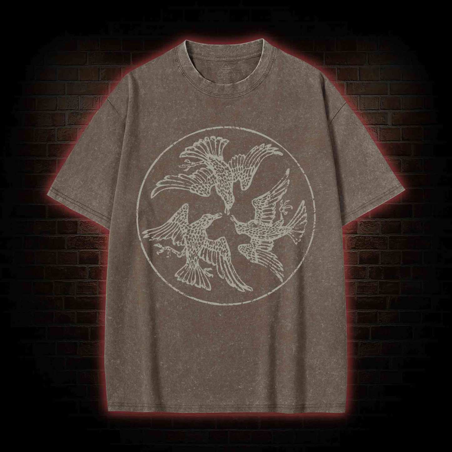 Three Ravens Washed T-shirt