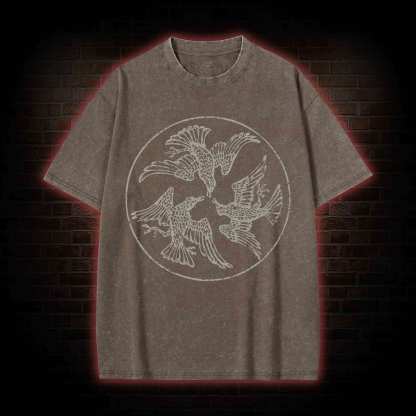 Three Ravens Washed T-shirt