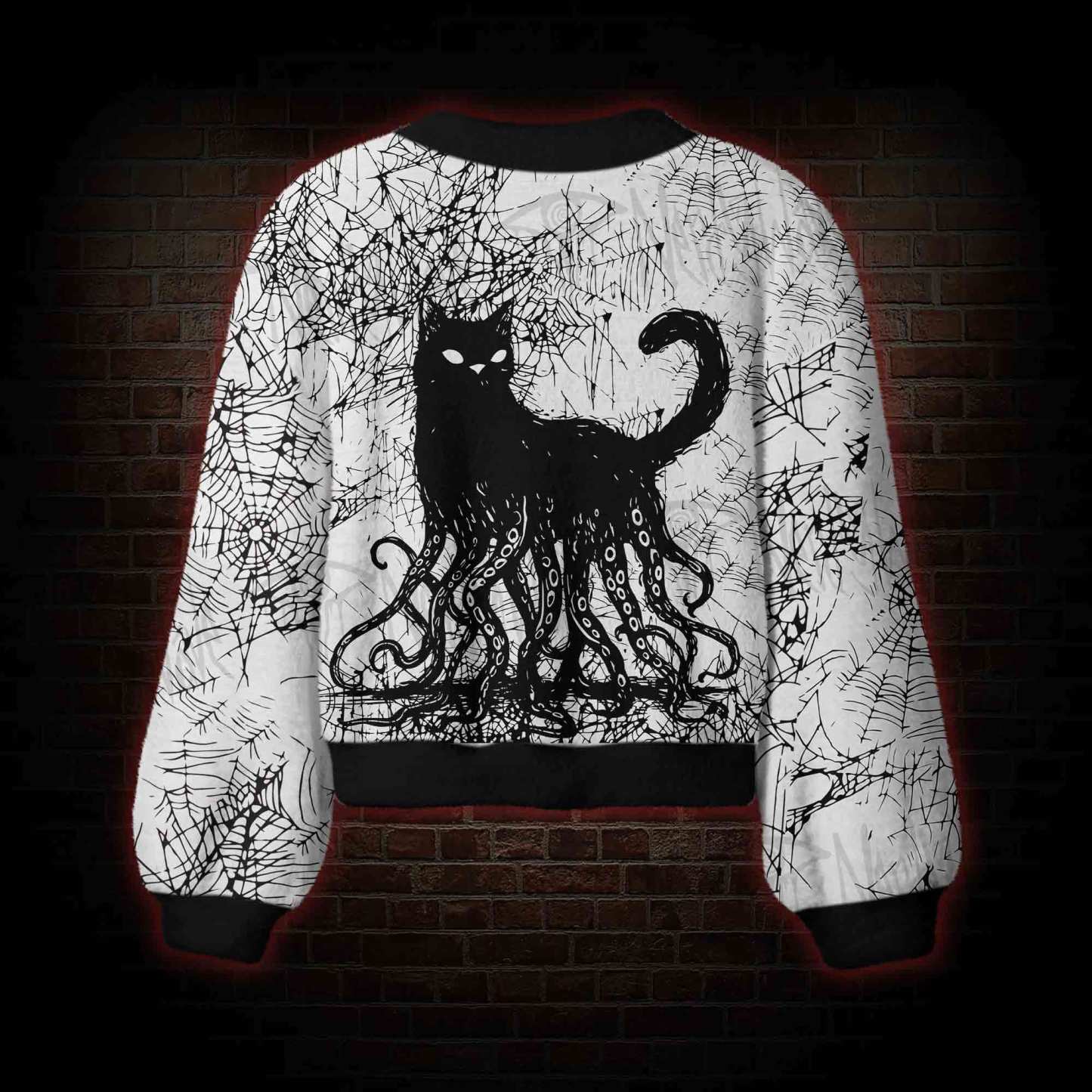 Cthulhu Cat Women's Cardigan Sweater