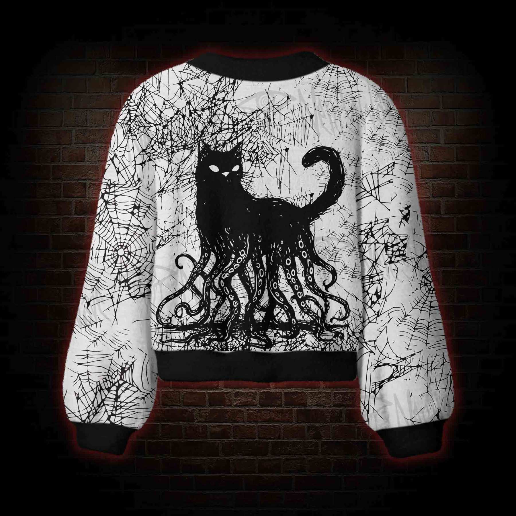 Cthulhu Cat Women's Cardigan Sweater