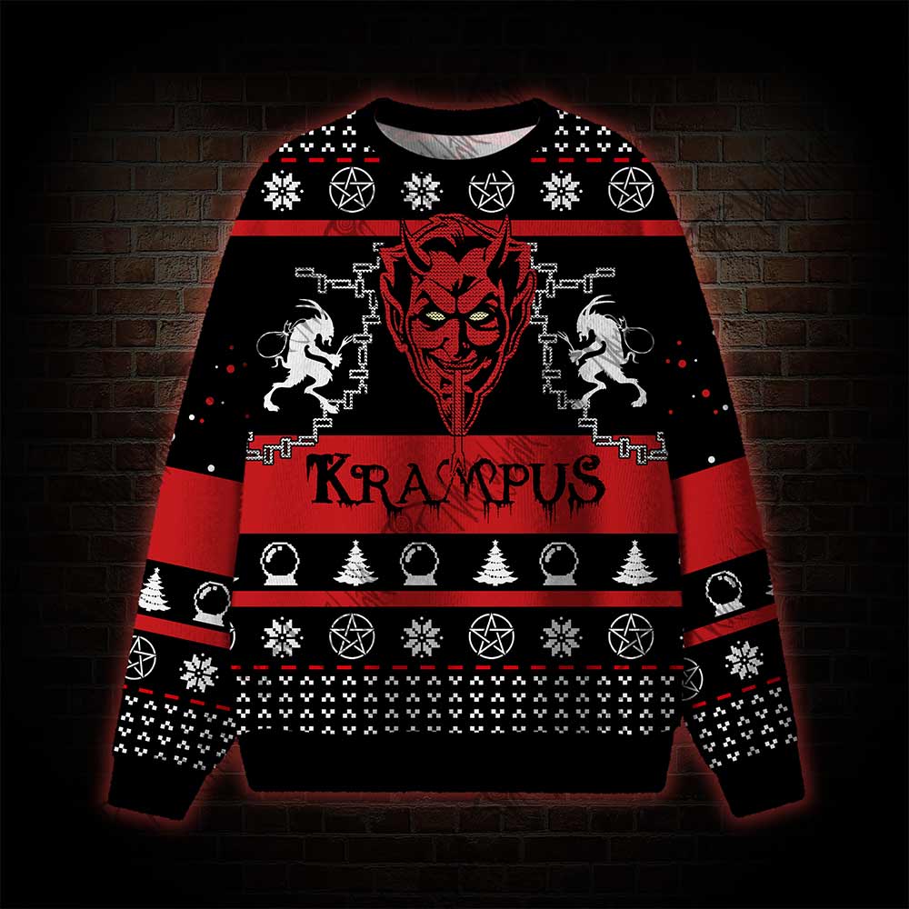 Krampus Horror Ugly Sweatshirts