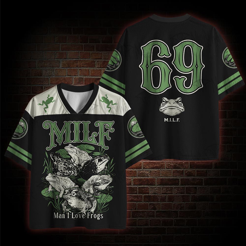 Man I Love Frogs MILF Mesh Jersey