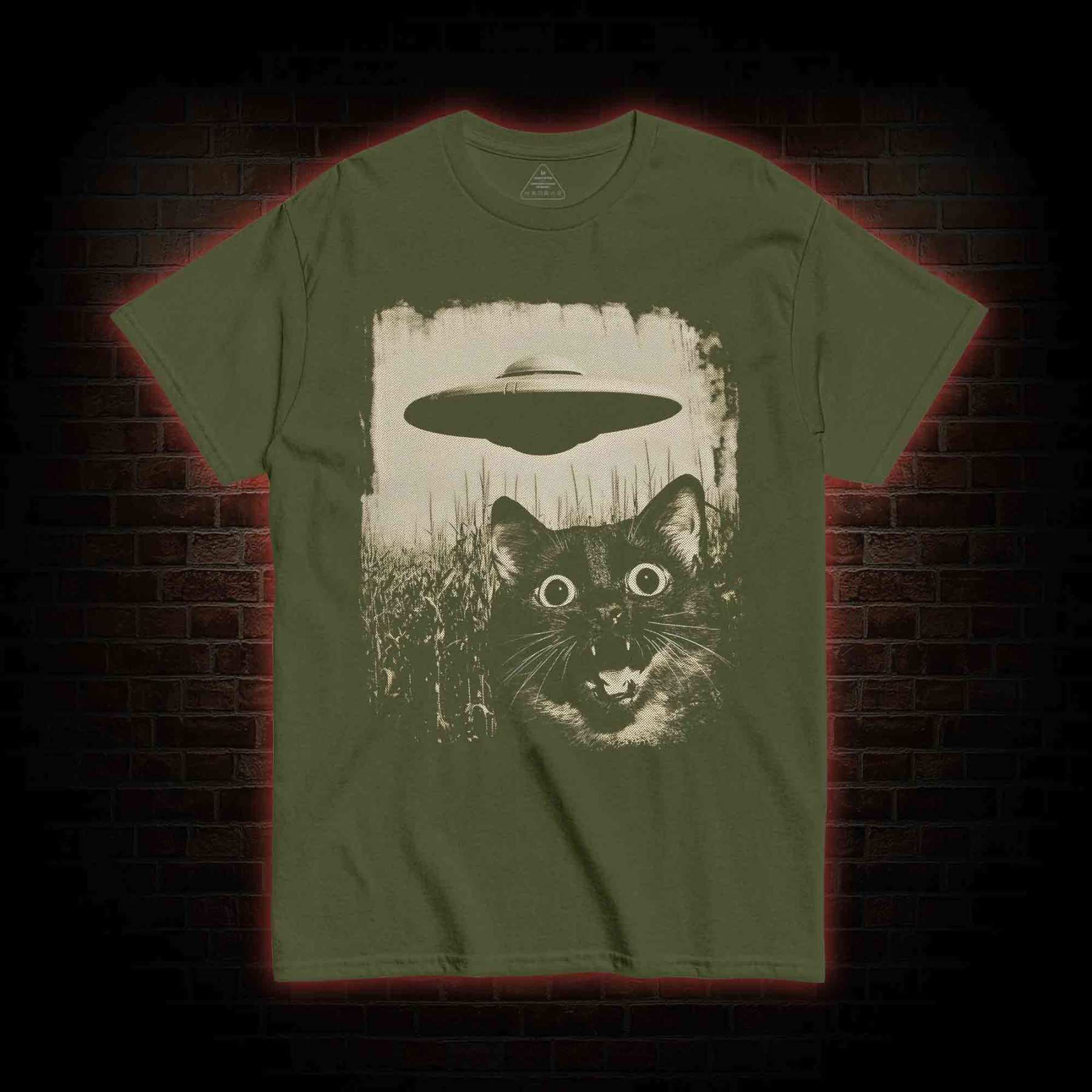 UFO & Cat T-shirt