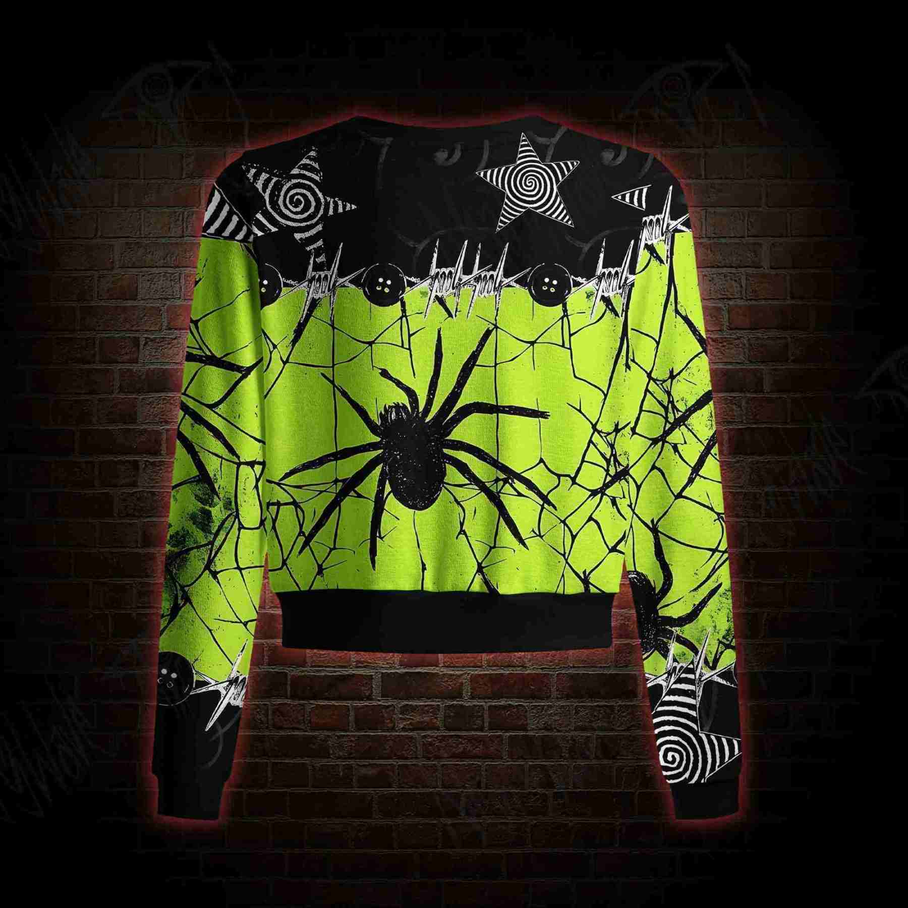 Lime Web Riot Light Weight Cardigan Sweater