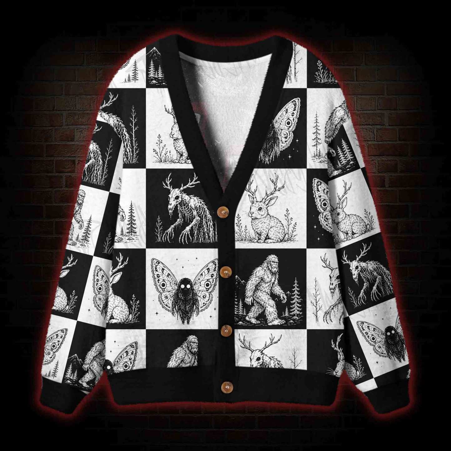 The Cryptid Files Cardigan Sweater