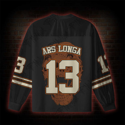 Memento Mori Horror V-Neck Long Sleeve Jersey