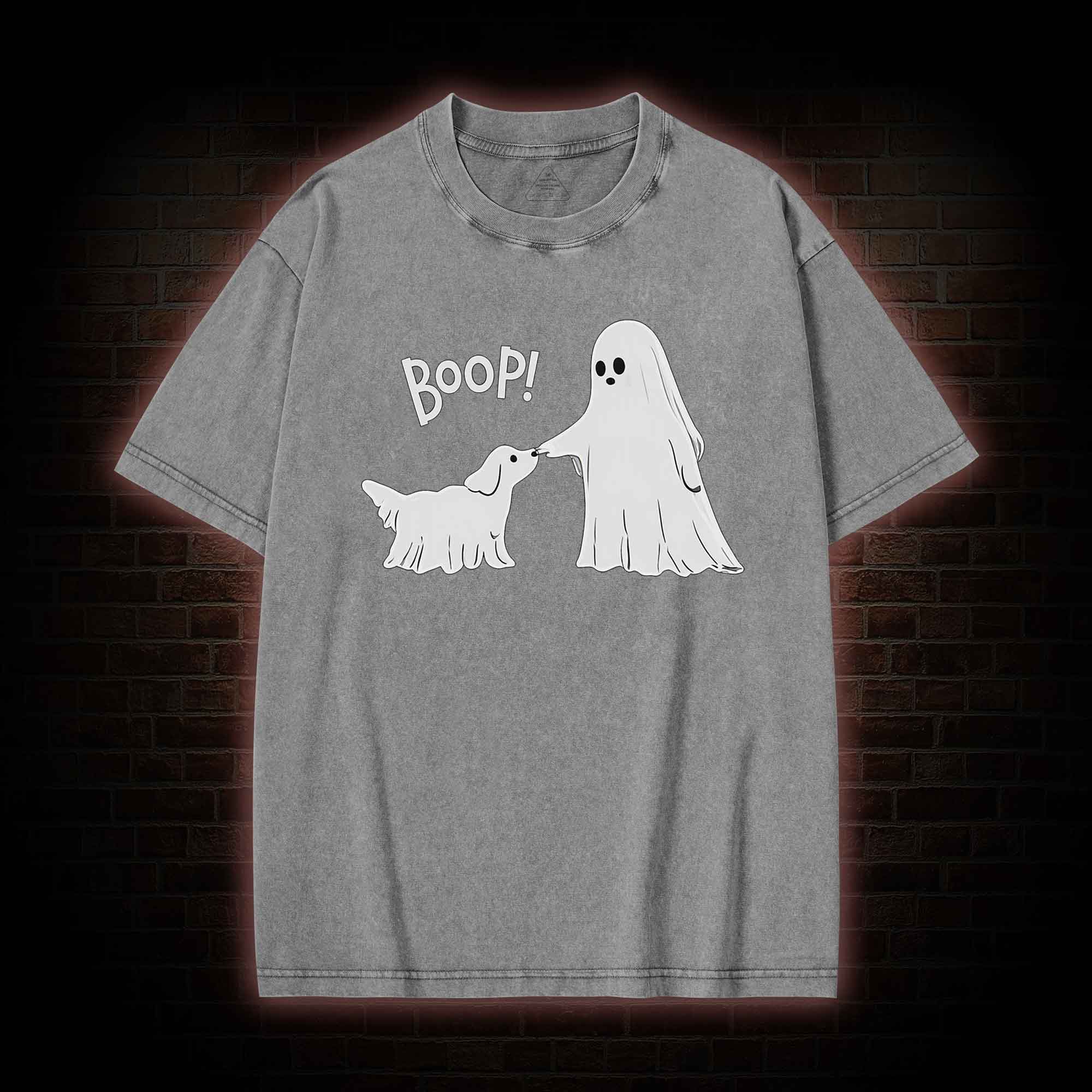 Boop Ghost Dog Washed T-shirt