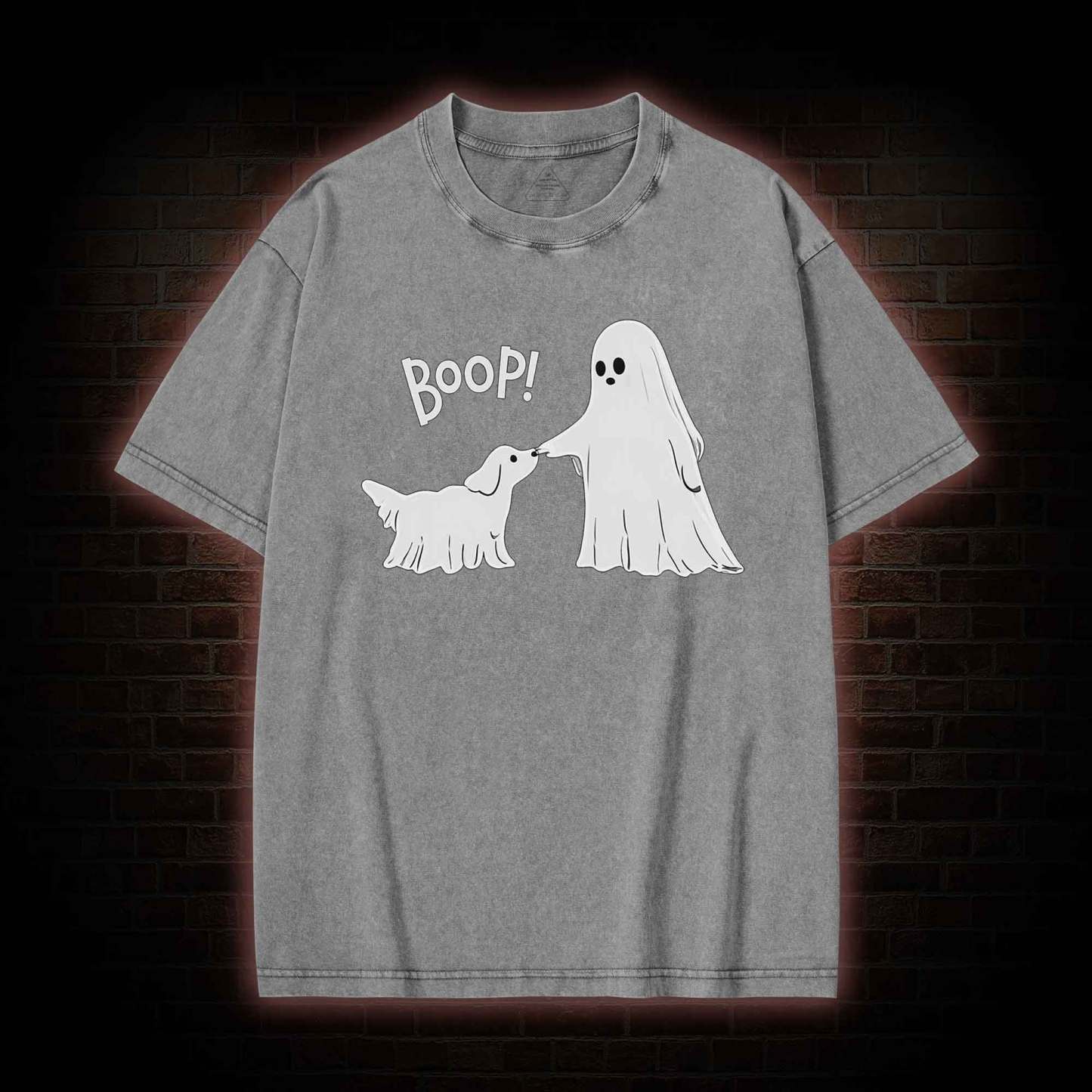 Boop Ghost Dog Washed T-shirt