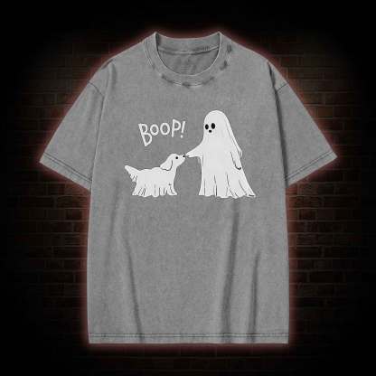 Boop Ghost Dog Washed T-shirt