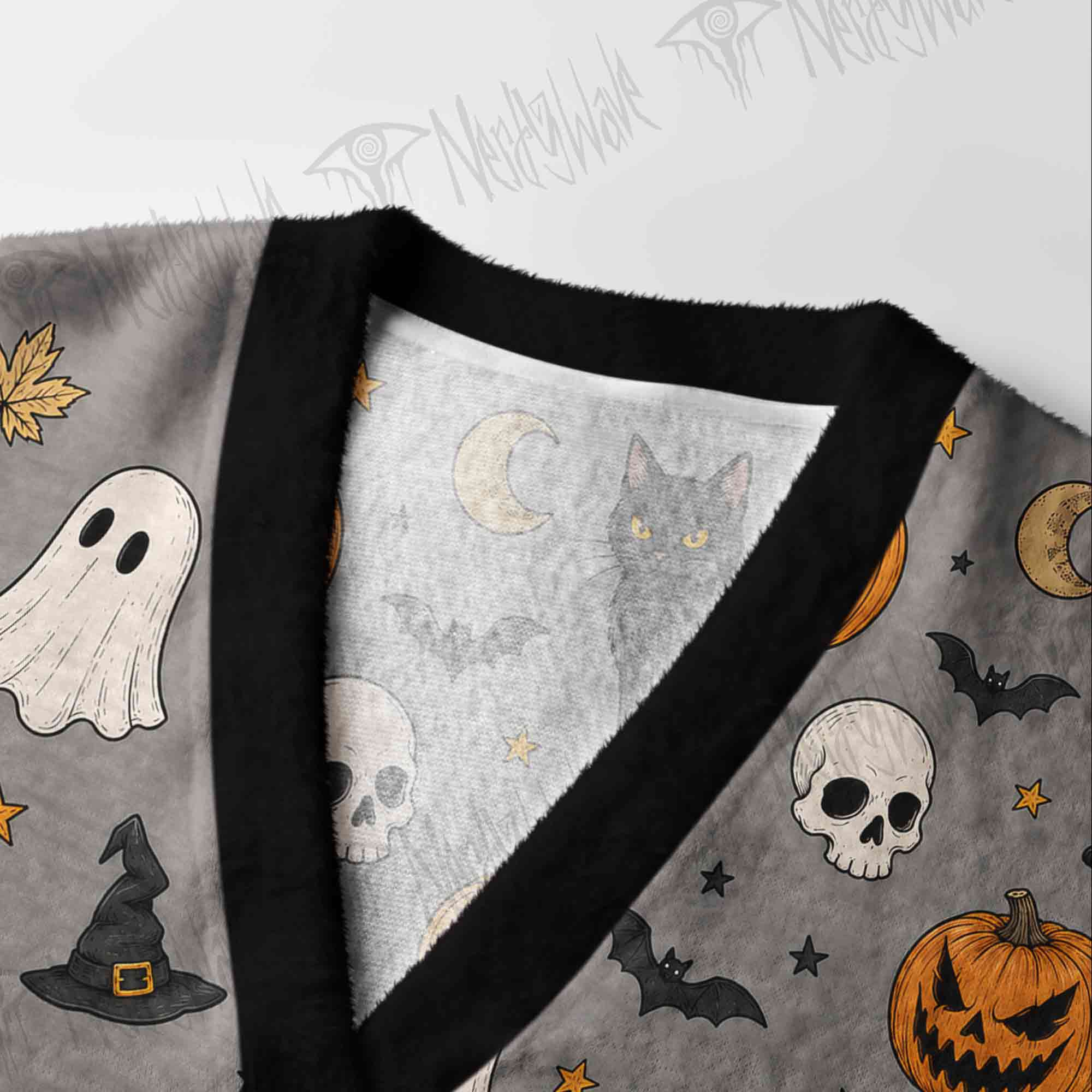 Halloween Carnival Cardigan Sweater