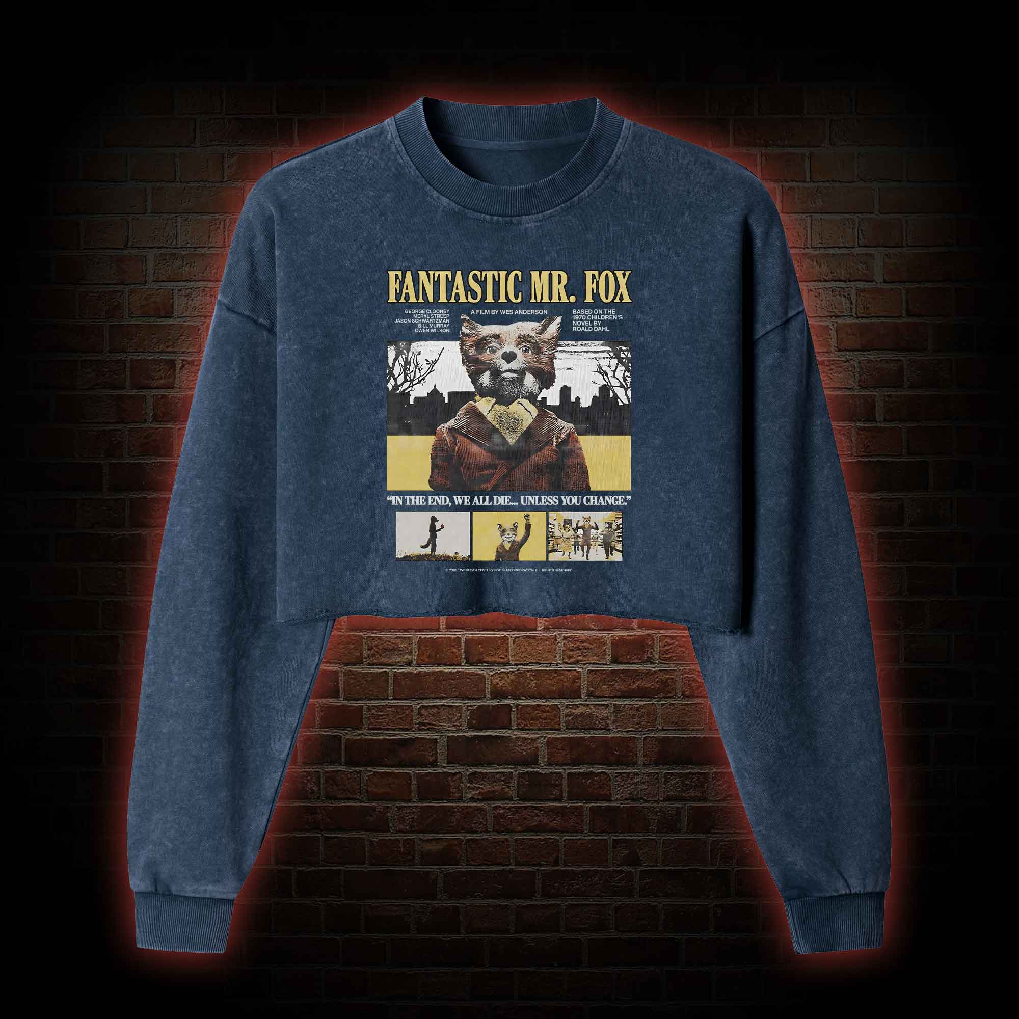 I'm a Wild Animal Washed Cropped Sweatshirts
