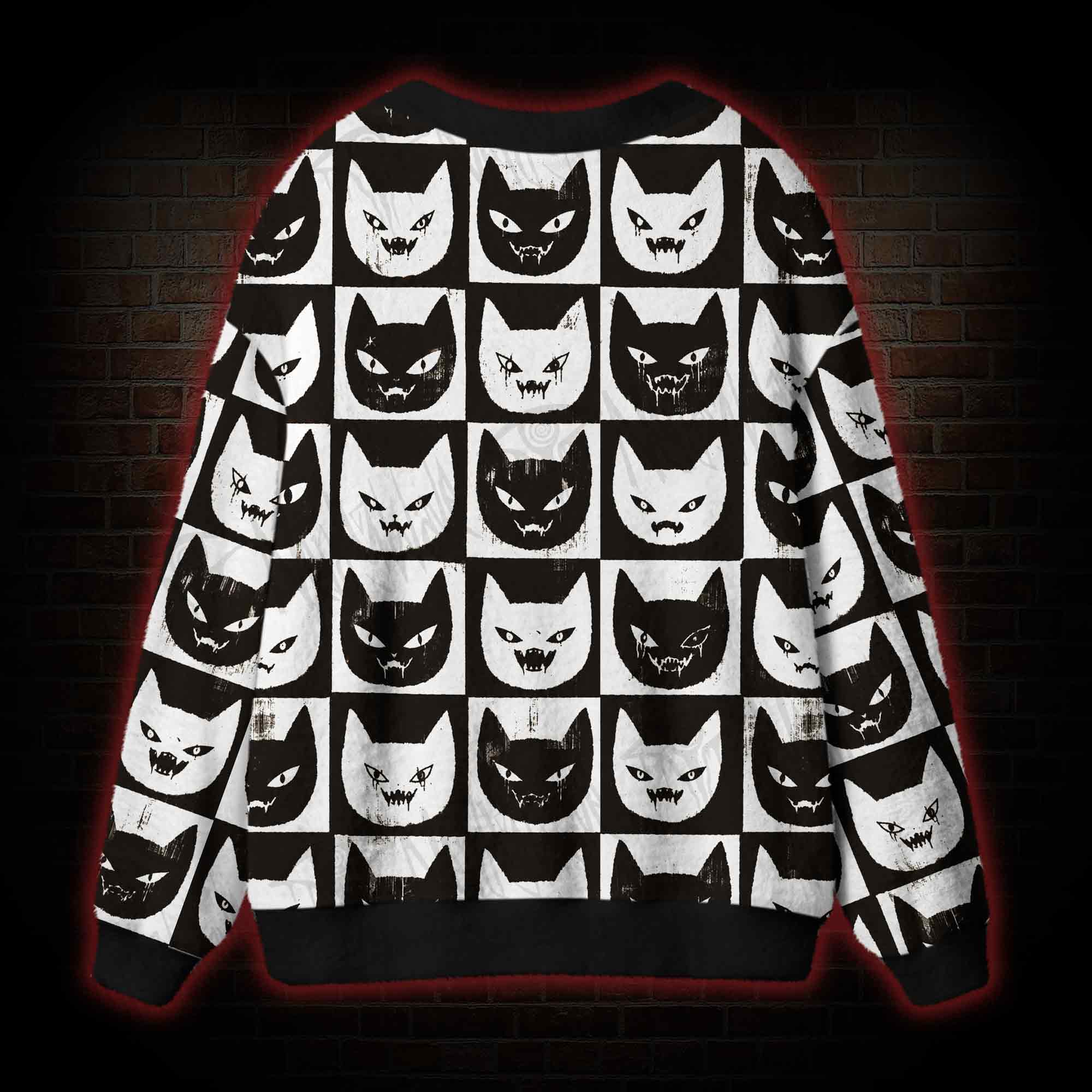 Strange Cat Cardigan Sweater